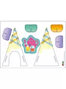 Kreatív színező készlet méhviasz krétával, Piknikezés Avenir