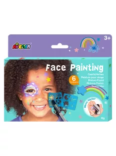 Arcfestő készlet stencillel, Csillagok  Avenir