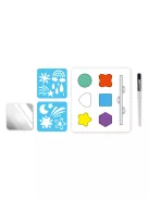 Arcfestő készlet stencillel, Csillagok  Avenir