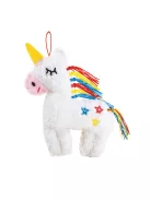 Varrható plüss kulcstartó Unikornis Avenir