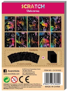 Mini Karckép könyv Unikornis Avenir