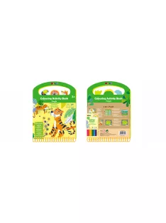   Színező könyv fejlesztő feladatokkal, 6 db színes ceruzával Avenir