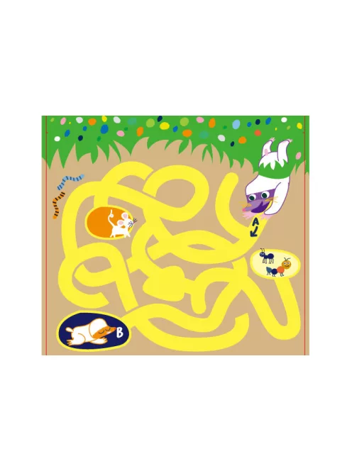 Színező könyv fejlesztő feladatokkal, 6 db színes ceruzával Avenir