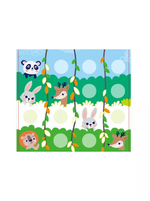 Színező könyv fejlesztő feladatokkal, 6 db színes ceruzával Avenir