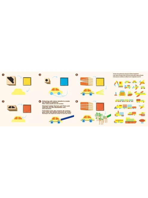 Nyomda készlet képekkel Járművek Avenir Kids