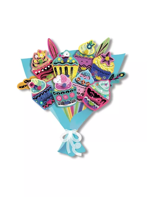 Karckép technika dekorációs csokor, Édességek Avenir