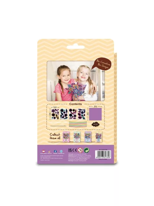 Karckép technika dekorációs csokor, Virágok Avenir