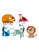 Karckép készítő színpárosító játék, Állatok Avenir