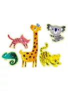 Karckép készítő színpárosító játék, Állatok Avenir