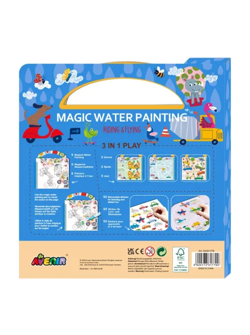 Mágikus vízzel festő könyv, Járművek Avenir