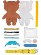 Varrható plüss vállpánttal, Maci snowboard deszkával Avenir