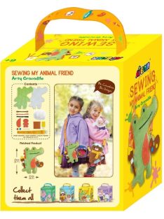   Varrható plüss vállpánttal, Festőművész krokodil Avenir