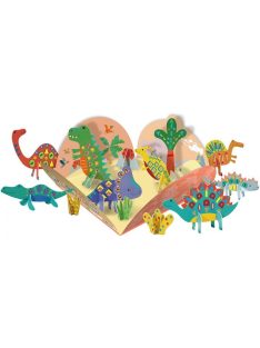   Matricázó és 3D modell készítő készlet, Dinoszauruszok Avenir