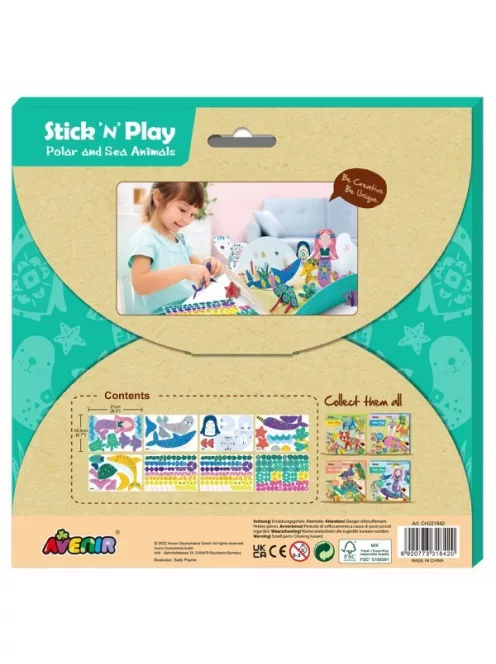 Matricázó és 3D modell készítő készlet, Tengeri és sarkköri állatok Avenir