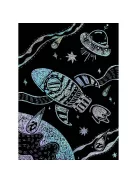 Karckép készítés stencillel, Világűr Avenir