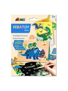 Karckép üdvözlőkártya készítő, Dinoszauruszok Avenir