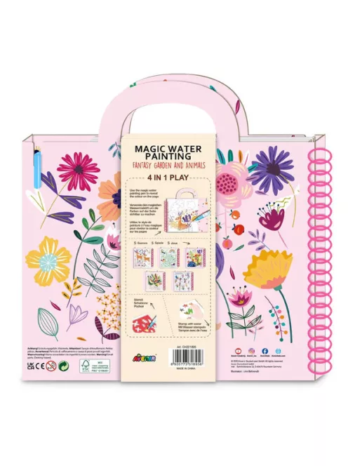 Mágikus vízzel festő könyv, Fantázia kert Avenir