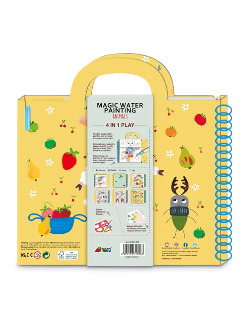 Mágikus vízzel festő könyv, Állatok Avenir