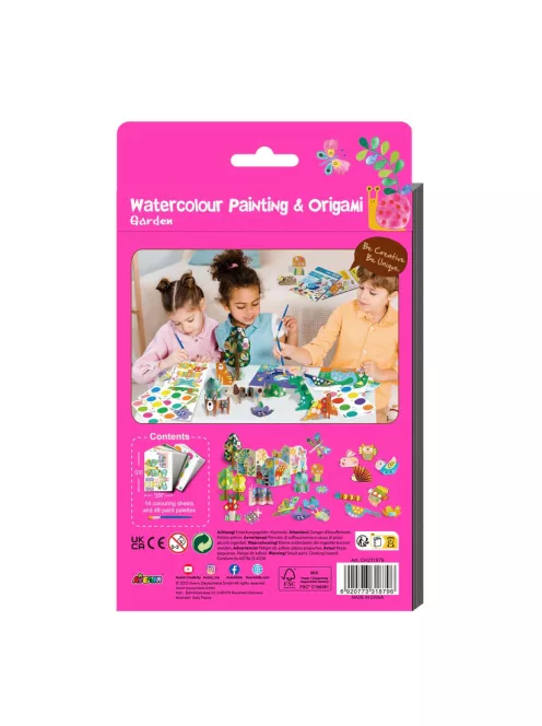 Akvarell festő és origami készlet, A kertben Avenir