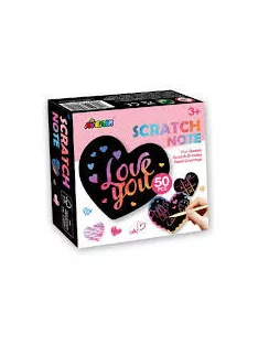 Szív alakú karckép jegyzettömb Avenir