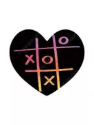 Szív alakú karckép jegyzettömb Avenir