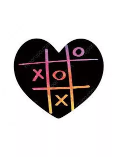 Szív alakú karckép jegyzettömb Avenir