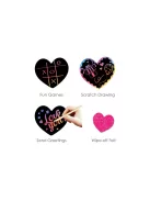 Szív alakú karckép jegyzettömb Avenir