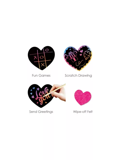 Szív alakú karckép jegyzettömb Avenir