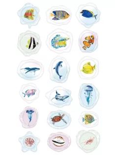 Viaszpecsét matricák, Tengeri állatok Avenir