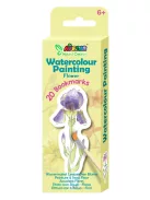 Vízzel festő kreatív könyvjelző készlet, Virágok Avenir