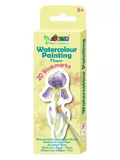   Vízzel festő kreatív könyvjelző készlet, Virágok Avenir