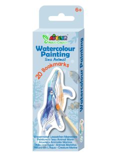   Vízzel festő kreatív könyvjelző készlet, Tengeri állatok Avenir