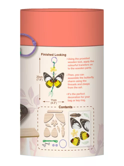 Charm készítő kreatív készlet, Pillangó Avenir