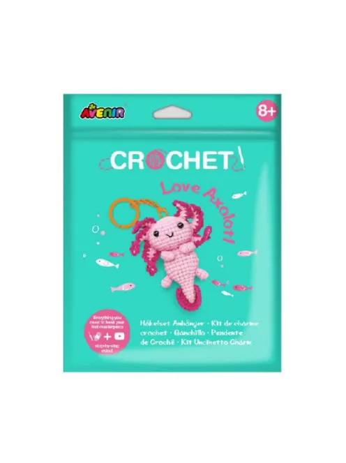 Kulcstartó készítő horgoló készlet, Axolotl Avenir