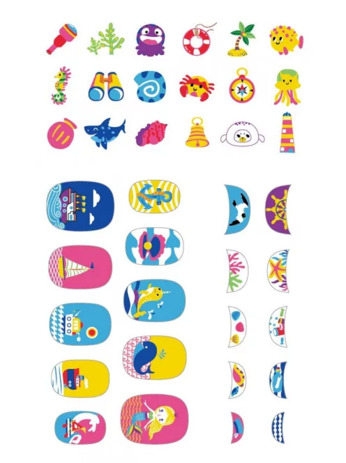 Körömmatrica szett, A tenger alatt Avenir