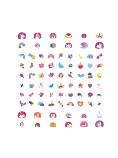 Nagy körömmatrica szett, Unikornisok Avenir