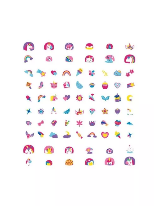 Nagy körömmatrica szett, Unikornisok Avenir