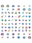 Nagy körömmatrica szett, Világűr Avenir