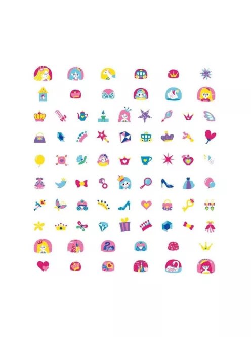 Nagy körömmatrica szett, Hercegnők Avenir