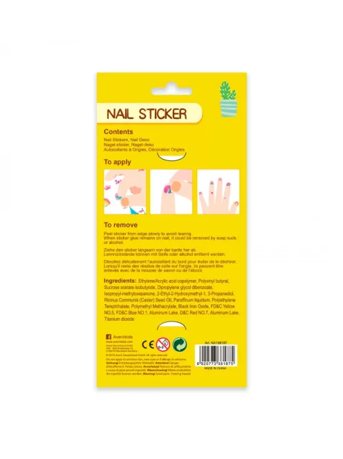 Nagy körömmatrica szett, Kisállatok Avenir