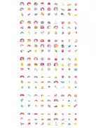 Tetováló és körömmatrica készlet, Unikornisok Avenir