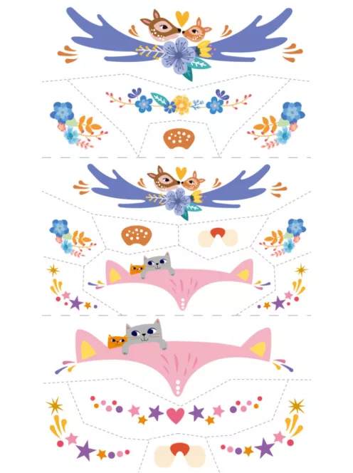 Arcmatrica és tetováló készlet, Állatok Avenir