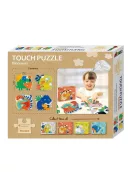Készségfejlesztő tapintós puzzle, Dinók Avenir