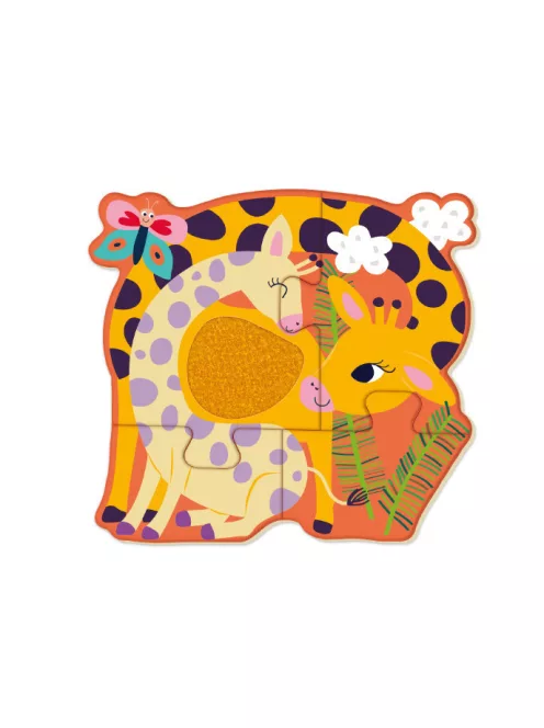 Készségfejlesztő tapintós puzzle, Dzsungel Avenir