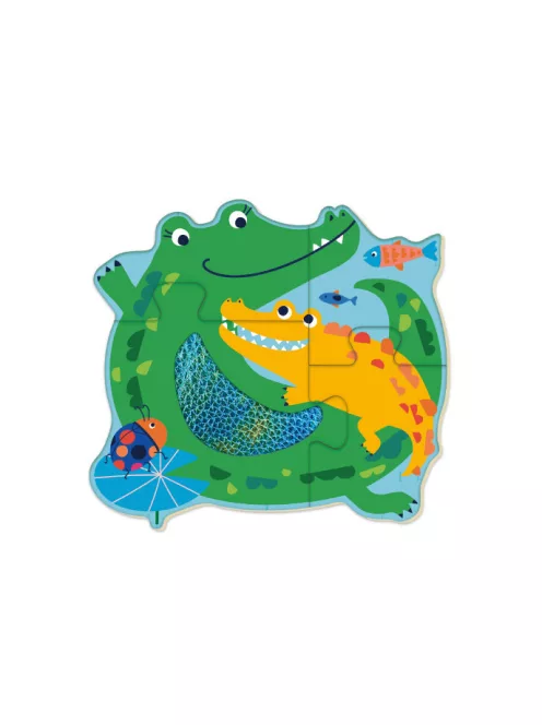 Készségfejlesztő tapintós puzzle, Dzsungel Avenir