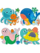 Készségfejlesztő tapintós puzzle, A tengerben Avenir