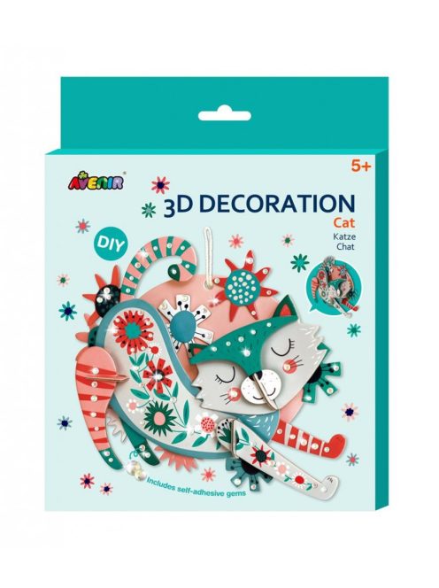 3D dekorációs puzzle, Cica Avenir