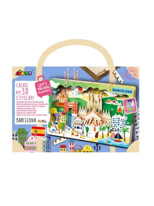 Városkép 3D puzzle, Barcelona Avenir