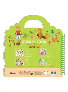   Kreatív matricázó könyv kihajtható ablakokkal, Élet az erdőben Avenir