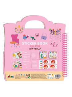   Kreatív matricázó könyv kihajtható ablakokkal, Öltöztetés Avenir